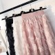 Fashion Tassels Skirts Thin A-line Feathers Empire Solid